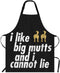 Beabes Kitchen Apron Bib for Chef, Light Blue Checkered Tartan Design for Restaurant and Home