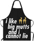 Beabes Kitchen Apron Bib for Chef, Light Blue Checkered Tartan Design for Restaurant and Home