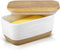 HVH Ceramic Butter Dish with Lid for Countertop, Airtight Butter Keeper with