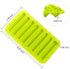 Webake 2 Pack Ice Stick Cube Trays Silicone Molds 8 Cavity for Water Bottles and Cocktails (Blue+Green)