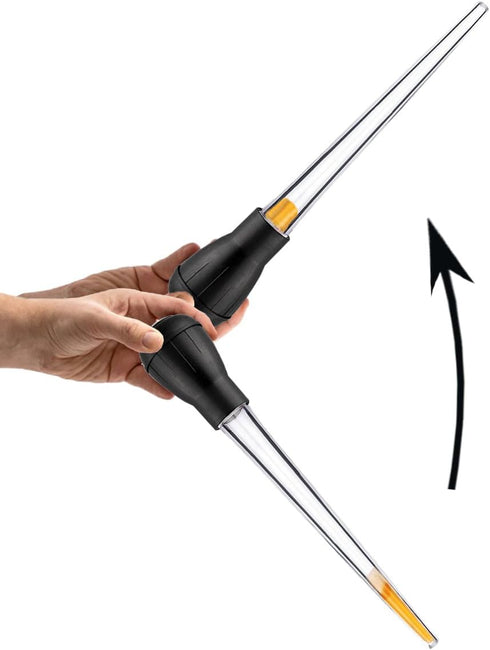 Long Turkey Basters for Cooking, Measurements, Blue and Black Color, Only for Room Temperature Liquids