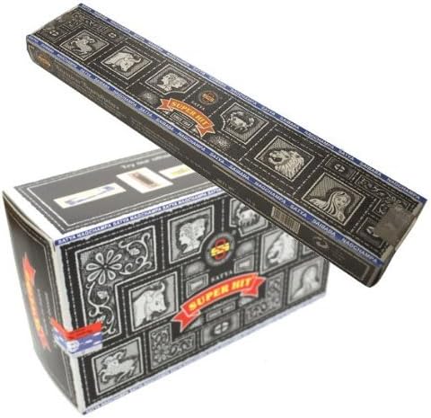 Nag Champa-Satya Super Hit, 12 Boxes, 180 Grams Best Incense Ever