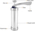 Cookies Press Maker Kit, Silver Aluminum Alloy + ABS Cookies Press with 20 Cookies and 4 Nozzles