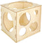 Pllieay 9 Sizes Collapsible Wood Balloon Sizer Cube Box for Balloon Decorations, Arches, Columns (2-10 Inch)