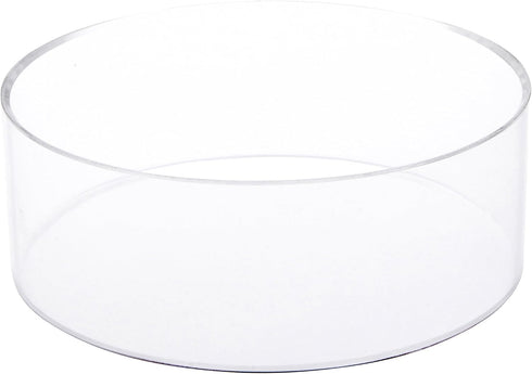 Plymor Clear Acrylic Beveled Ball Display Holder Stand, 2.5" H x 7" W