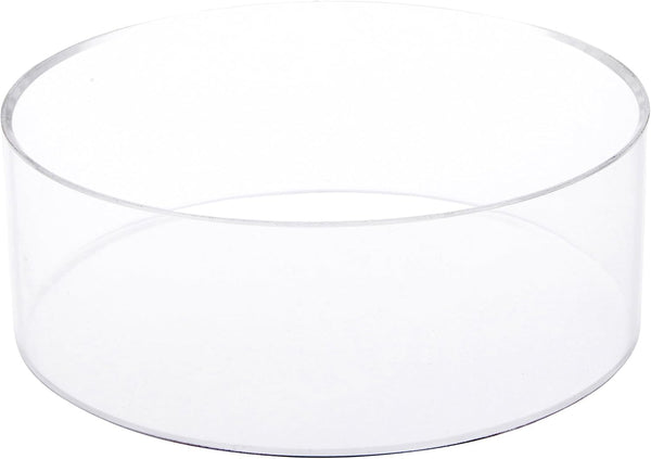 Plymor Clear Acrylic Beveled Ball Display Holder Stand, 2.5" H x 7" W