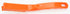 SPARTA Detail Brush Grout Brush, 9 Inches Crevice Brush for Bathroom, Kitchens, Countertop, Plastic, Orange