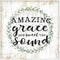 MRC Wood Products Amazing Grace How Sweet The Sound Rustic Wall Sign, 12x12