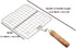 Steel Roasting Net with Tong,Roasting Net,Stainless Steel Wire Roaster,Cooking Rack,Chiken Grill,Roti Grill, Papad Grill, Chapati Grill,Roaster by Satre Online and Marketing