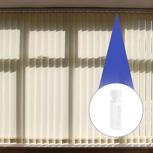 Vertical Blind Replacement Parts Repair Tabs White Stems for Vertical Blinds Curtain Accessories (12 Pieces)