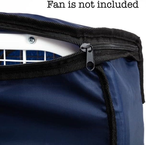 Box Fan Storage Cover - Waterproof, Dustproof Covers for Window Box Fan, Oxford Square Fan Storage Cover with Handle 21" L x 21" H x 5" W (Fan is not Included)
