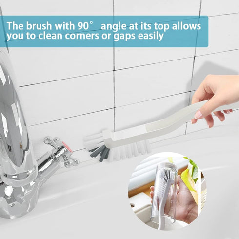6 PCS Cleaning Brush Set - Scrub Brushes for Kitchen and Bathroom, Ideal for Dishes, Tiles, Corners, and Floors