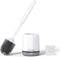 Lefree Silicone Toilet Brush and Holder, Bathroom Cleaner Brush Set, Non-Slip Handle with TPR Soft Bristle