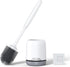 Lefree Silicone Toilet Brush and Holder, Bathroom Cleaner Brush Set, Non-Slip Handle with TPR Soft Bristle