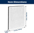 Goodsby Replacement 3-in-1 H13 True HEPA Filter for Levoit Vital 100 Air Purifier, Pack of 2