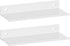 HNVNER White Adhesive Shower Caddy 30cm, Floating Bathroom Shelves for Wall 2