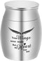 Dletay Small Keepsake Urns for Human Ashes, 1.57 Inch Mini Cremation Urns, Stainless Steel Memorial Holder