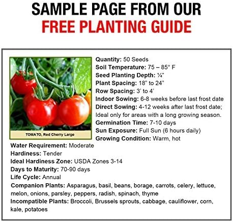 Grow For It 50 100% Heirloom Vegetable Seeds Non GMO Survival Seed Kit - Part of Our Legacy and Heritage - Varieties