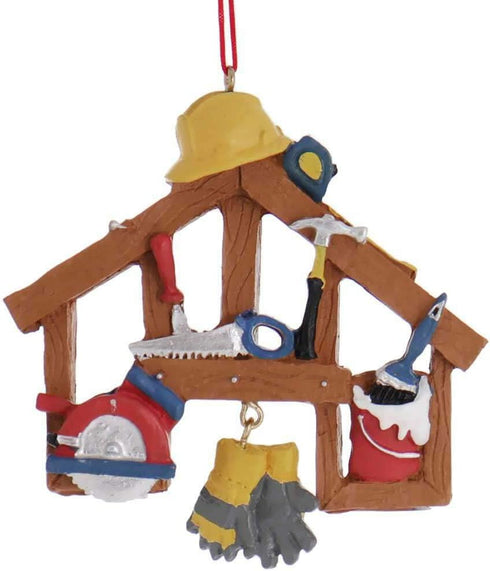 Kurt Adler Construction Tools Resin Christmas Ornament