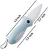 3 PACK Ceramic Paring Knife, Folding Pocket Knife, Super Sharp 2.3 Inch Blade for Fruit Peeling & Vegetable Cutting