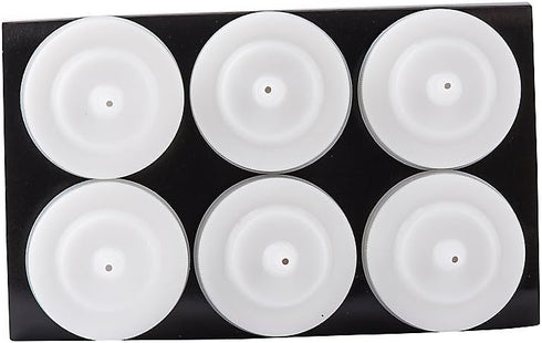 TableCraft C11663C White 16 Oz. Wide Squeeze Dispenser - 6 / PK