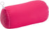 Microbead Bolster Tube Travel Pillow, Compact Neck Roll, Soft Lumbar Support, Pink