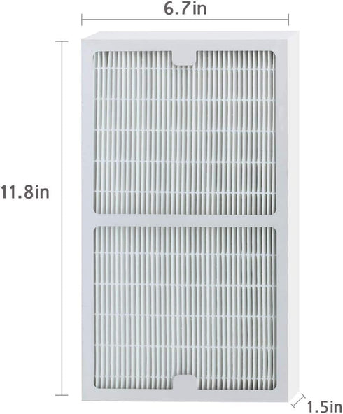 BBT BAMBOOST Filters C Compatible with Idylis Air Purifier IAP-10-200 & IAP-10-280, 2 pcs HEPA Filter & 4 Carbon