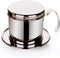 Vietnamese Coffee Drip Filter, Stainless Steel Pour Over Coffee Dripper, Portable Infuser for Camping (Silver)