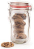 50Pcs Mason Jar Pattern Food Storage Bags, Reusable Portable Smell Proof Ziplock Bags, Red 7.6 5.4in