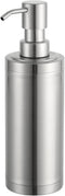 GAPPO Brushed Nickel Soap Dispenser, Stainless Steel Pump Hand Lotion Bottle for Bathroom, Bedroom & Kitchen (300ML)
