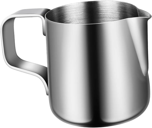 1pc Cup Steaming Pitcher, Coffee Machines for Home Kitchen Supplies, Black Kettle Milk Accessories