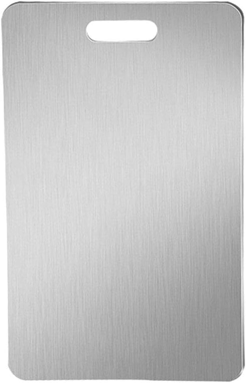 Yardwe Stainless Steel Cutting Board, Extra Large Metal Kitchen Chopping Board, Marble Dough Board