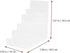 5-Tier 7.67X7.28X3.93 Inches Cabilock Multi-Layer Acrylic Wallet Display Shelf Purse Organizer Stand for Tabletop Use