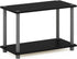 2-Tier Furinno TURN-N-TUBE Side Table, Modern Rectangle End Table with Open Shelf, Night Stand, Bedside Table, Toolless