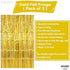 KatchOn XtraLarge Gold Fringe Curtain Backdrop, 8x3.2 Feet, Pack of 2 Gold Streamers for Party Decorations