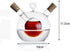 ELETON 2 in 1 Oil and Vinegar Dispenser Bottle, Glass Cruet with Cork Stoppers, Hand-blown Jar