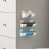 Myhiju 4 Pcs No Punching Trash Bag Dispenser Plastic Bag Holder,Wall Mounted Plastic Bag Organizer Grocery Bag Holder