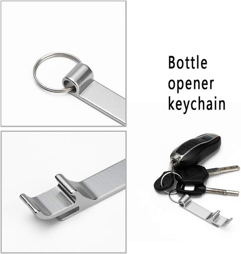 Anbers Keychain Bottle Opener, 10 Packs Mini Pocket Beer Openers