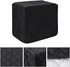Black Bread Maker Cover - 17x11x15 Inches Clip Cotton Polyester Quilted Toaster Oven Dust Cover for Kitchen Small