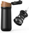 BENFUCHEN Portable 320ML French Press Coffee Maker, Vacuum Insulated Bottle with Unique Filter for Camping