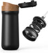 BENFUCHEN Portable 320ML French Press Coffee Maker, Vacuum Insulated Bottle with Unique Filter for Camping