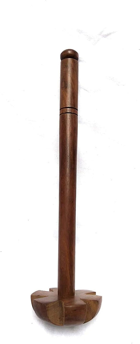 Wooden mathani, Mixer,Hand Blender(saag/dal/lassi ghotni) Masher in Pure shisham Wood (Size 14 inch) by Happie Shopping