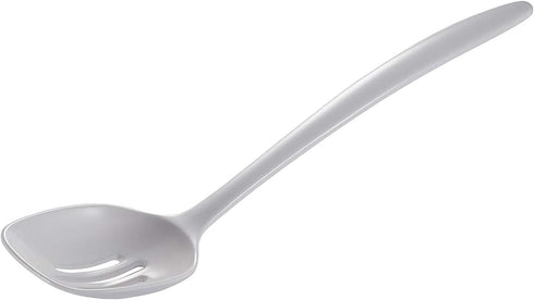 Hutzler 12 Inch Melamine Slotted Spoon, White