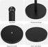 Heavy Duty Black Paper Towel Holder Countertop, Steady Weighted Towel Roll Stand Organizer for Kitchen Bathroom (A076)