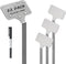 Stainless Steel Plant Labels, Metal Waterproof Plant Markers,Height 12.75 in, Label Area