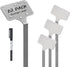 Stainless Steel Plant Labels, Metal Waterproof Plant Markers,Height 12.75 in, Label Area