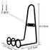Metal Easel Photo Holder for Wall Hanging Display Rack, Plate Stand Holder for Books, Bowls, Platters (4, 6"x3.5"x3")