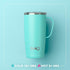 22oz Swig Life Travel Mug, Insulated Tumbler with Handle and Lid, Cup Holder Friendly, Dishwasher Safe, Stainless
