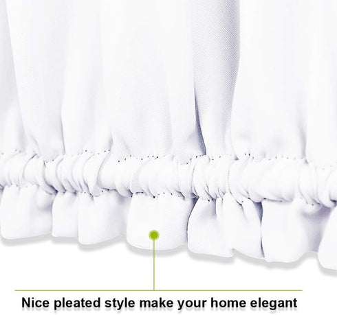 PONY DANCE Glass Door Curtain Panel, 34 x 72 inches, Solid Energy Efficient Rod Pocket for Metal French Patio Door,