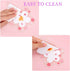 Set 4 Accessories(4.3in) Sakura Coasters of Kawaii Cup Mat Anti-Skid Pot Bowl Pad Placemats PVC Cherry Blossom Coaster